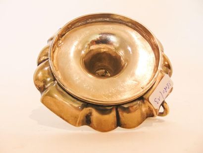 Candlestick, 18th century, silver, traces...